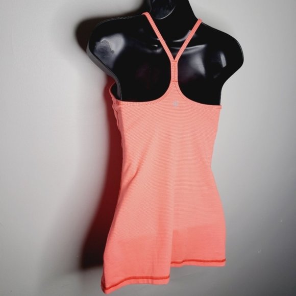 SOLD Lululemon Power Y Tank - Very Light Striped Flare - Picture 7 of 7